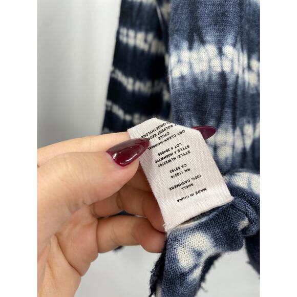 Helmut Lang navy tie dye cashmere distressed sweater - Picture 5 of 5